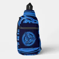 Azure Symphony: The Electric Triad Sling Bag