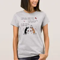 Talking to the Wine Funny Cat T-Shirt
