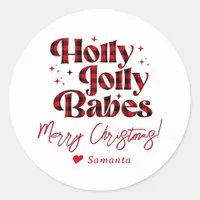 Friendsmas Girls Night Ladies Christmas Slumber Classic Round Sticker