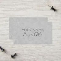 Gray Roses Modern Trendy Name Business Title, ZEA Calling Card