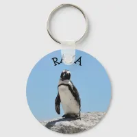 Personalized Name Penguin  Keychain