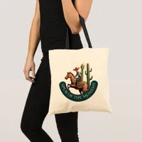 Spur of the Moment Cowboy Graphic Tote Bag