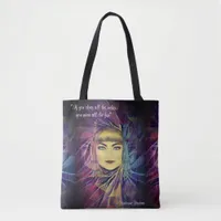 Katharine Hepburn - Inspirational Feminism Quote Tote Bag