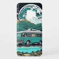 Vintage Teal RV Camper in the Mountains Case-Mate Samsung Galaxy S9 Case