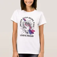 Never Stop Being You Loud and Proud Bisexual Sheep T-Shirt