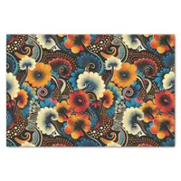 Elegant Ethnic African Pattern in Rich Earth Tones Tissue Paper