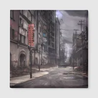 Abandoned City | Post Apocalyptic Dystopian World  Magnet