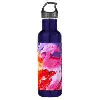 Colorful Modern Abstract Paint Stainless Steel Water Bottle