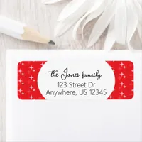 Christmas Stars Return Address Labels