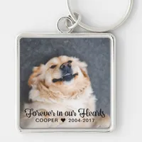 Loss of Pet Sympathy Memorial Photo Keychain