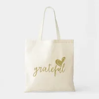 grateful heart tote bag