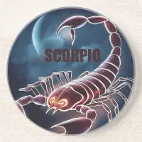 Scorpio astrology sign coaster