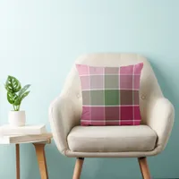 Trendy modern color block throw pillow