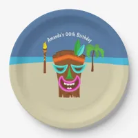 Kids Hawaiian Luau Party Paper Plates