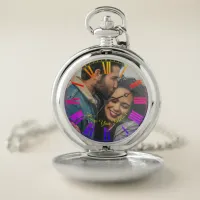 Love You Forever! Custom Message & Photo Pocket Watch