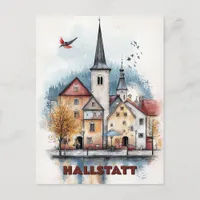 Travel to Hallstatt Austria Postcard