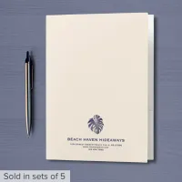 Monstera Leaf Hospitality Welcome Folder