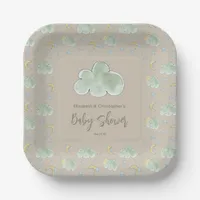 Moons Clouds Stars  Boy Baby Shower Couples  Paper Plates