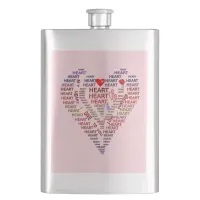 Words of Heart Classic Flask