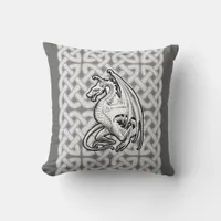 Winged Dragon Throw Pillow