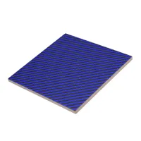 Black Blue Thin Diagonal Stripes Tile