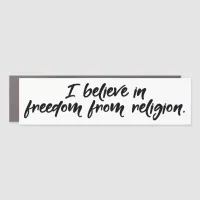 Freedom from Religion, Atheist Car Magnet