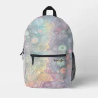 Beautiful Whimsical Colorful Back to School  Printed Backpack