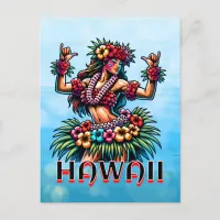 Hawaii | Hawaiian Hula Dancer Postcard