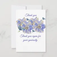 Flat thank you cards 