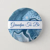 Grandpa To Be | Boy's  Baby Shower   Button
