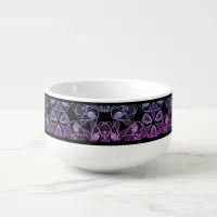 Blue Purple Pink Abstract Soup Mug