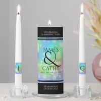 Chic 14th 24th 34th 43rd Opal Wedding Anniversary Unity Candle Set