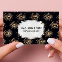 All Seeing Eyelashes Trendy Makeup Artist Business Card