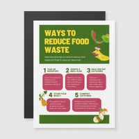 Ways To Reduce Food Waste Poster