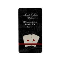 vegas wedding ,return address label