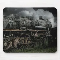 Antique Locomotive Steam Engine Train Mousepad