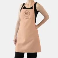 Logo with Employee Name Peach Apron