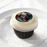 Spooky Scary Clown Halloween Party Personalized Edible Frosting Rounds