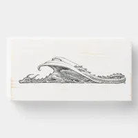 Sleeping Dragon Wooden Box Sign