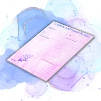 Gratitude & Prayer Pages Pink Blue | Notepad