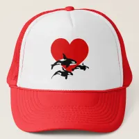 Orca Whale Lover Cute Trucker Hat