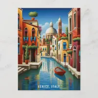 Painting of Venice Canal | Italy Travel | Art Postcard