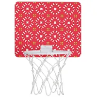 Christmas Holiday Charm Pattern 04 -  Mini Basketball Hoop