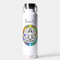 Seek Serenity  Meditation Spiritual Personalized Water Bottle