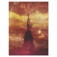 Lady Liberty red and yellow stars Tissue Paper