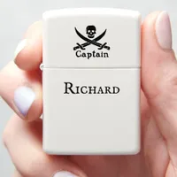 Personalized Pirate Captain Zippo Lighter