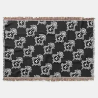 K Monogram Initial Throw Blanket