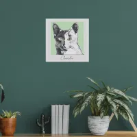 Your Cat Photo Pet Portrait Stylish Modern Foil Prints