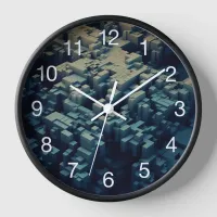 Cubic City vector art Clock