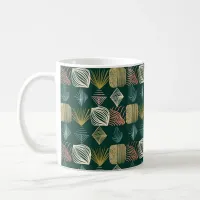 Bold Caribbean Tribal Mudcloth: Boho Teal Coffee Mug